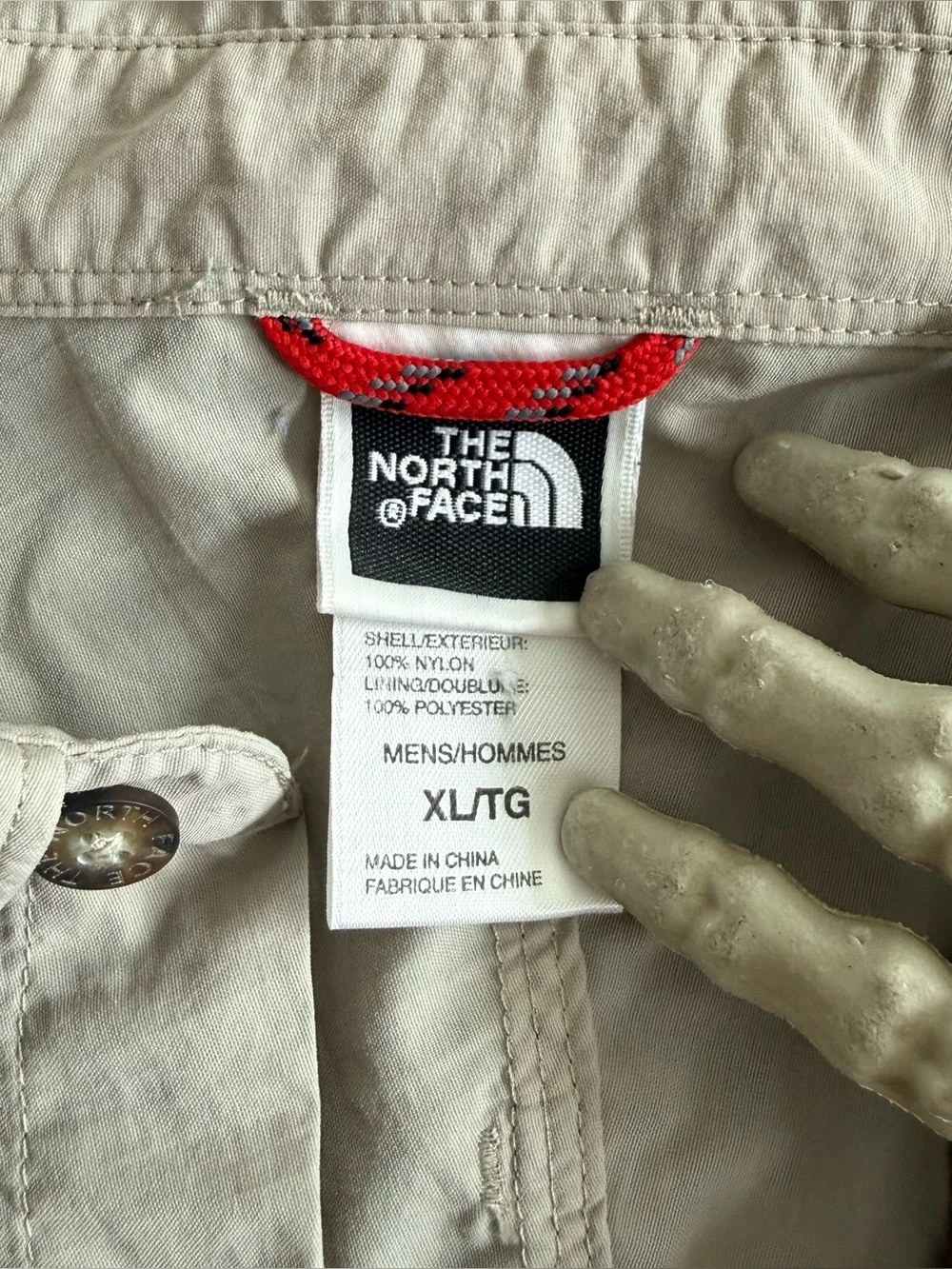Vintage 90s 2000s Cropped The North Face Nylon Button Down Shirt ~ Size XL - Picture 9 of 9